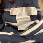 Lake Pima Cotton Sleep Tee Shirt Navy & White Stripe Size Large Blue Photo 4