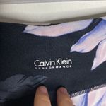 Calvin Klein  Purple Rain Printed High-Rise Fitness cropped Tights Leggings sz XS Photo 9