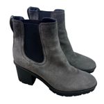 Vince Henderson Chelsea Boots, Gray Suede, Water Repellent, Lug Sole, 8.5 Photo 1
