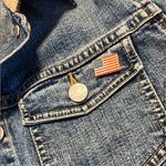 Ralph Lauren Blue Jean Jacket with Flag Patch Photo 4