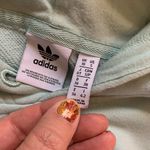 Adidas  Womens Trefoil Baby Blue Hoodie 90s Style Size S small String Missing Photo 4