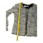 IRO  Jacket Unplug Silver/White Metallic Tweed Size 36 Open Front Photo 5
