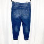 Spanx Distressed Ankle High Rise Skinny Jeans: Medium Wash Photo 3