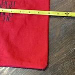 Carolina Herrera  Red Dust Bag with black CH logo Photo 4