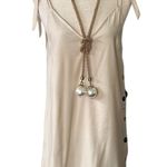 Topshop  Tilda Beige Side Button Mini Dress Photo 12
