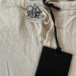 Chaser Cream Metallic Gold Black Trim Casual Lounge Pants Medium Photo 4