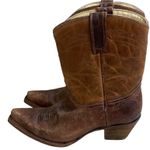 Corral lady's Distressed Brown Leather Cowboy Boots snip Toe Sz 9.5m Ankle Boots Photo 0