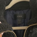 J.Crew Black Fleece Vest with Gold Zippers Photo 1
