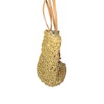 Cappelli Straworld Purse Bag Brown Straw Shell Embellishments 2 Handles Nautical Tan Photo 3