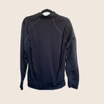 Spyder  Active 1/4 HALF Quarter Zip Fleece Lined Pullover Jacket Med Mens BLACK Photo 3