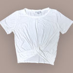 Gaze USA Gaze small white twist front short sleeve tee Photo 0