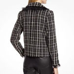 Halogen x ATLANTIC PACIFIC | NWT Tulle Ruffle Plaid Jacket Tweed Blazer | Large Photo 1