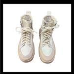 Gianni Bini Women’s High Top Sneakers Boots Sz 7M | Chunky Lug Sole Cream Beige Photo 4