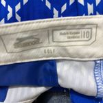 Slazenger Hydro-Dri Women's Athletic Golf Blue and White Patterned Shorts Sz 10 Photo 4