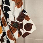 Elevenses  Anthropologie Changing Colors Fall Leaf Print Corduroy Swing Coat 14 Photo 2