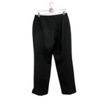 Escada Womens Mid Rise Straight Leg‎ Pleated Pants Black Wool Size 42 Photo 2