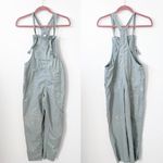 Aerie  werk and play twill jumpsuit‎ w/ paint splatter in green Photo 3