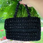 Vintage Walborg Italian Art Deco Black beaded bag with handle Photo 0
