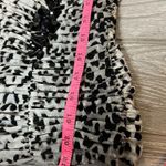 Tadashi Shoji  ruched leopard print rhinestone top sz XS Photo 3