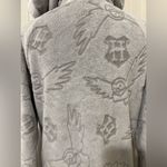 Harry Potter Hogwarts Hoody Gray Fleece Mini Sweater Dress Size XL Photo 3