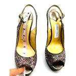Jimmy Choo  CLUE Multicolor Glitter Slingback Platform Open Sandals in sz 39.5 Photo 8