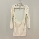 Princess Polly NWT White Gold Knit Backless Dress Size M/L Photo 3