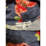 Runway Ready Couture Cowl Neck Long Sleeve Knit Floral Photo 2