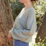 Brandy Melville John Galt Sage green Nikki V-Neck Sweater Photo 1