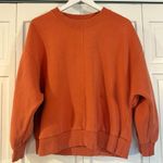 Banana Republic orange seam front crewneck sweatshirt size M Photo 1