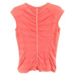 Athleta Pacifica Tank Top Womens M Coral Half Zip Ruched Stretch Beach UPF50+ Photo 2