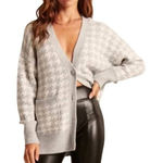 Abercrombie & Fitch  houndstooth gray button up cardigan Large Photo 0