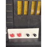 Halloween Spider & Eyeball Stud Earrings – Set of 2 Pairs Red Photo 1