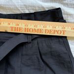 Lost + Wander Womens Bloody Mary Black Cropped Belted Wide Leg Pants Medium Photo 7