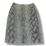 Elegance Paris Snakeskin High Waisted Pencil Skirt Size 12 Gray Photo 7