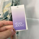 Stars Above NEW women's blue floral lace v-neck adjustable pajama tank top M Photo 2