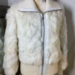 wilson's leather  Maxima white Rabbit Fur Jacket Photo 0
