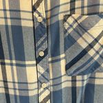 Arizona Jeans ARIZONA BRAND FLANNEL GORGEOUS SHADES OF BLUE LONG SLEEVES ONE POCKET IN FRONT Photo 4