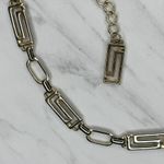 Greek Key Gold Tone Chain Belt One Size (OS) Adjustable Hook Closure ✨ Photo 6