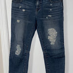 Free People Womens Blue Denim distressed crop jeans size 27 Photo 0