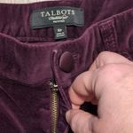 Talbots Plum Velvet Signature Boot Pants Size 6P Photo 2