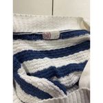 SO  Striped Knit Sweater Cold Shoulder Long Sleeve Pullover Top M Photo 5