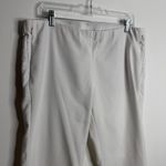 J. Jill Essential Cotton Stretch Versatile Pants In White Pull On Sz 16 Pockets Photo 6