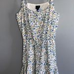 Daytrip Blue & Yellow Floral Adjustable Spaghetti Strap Short Romper Large NWT Photo 3