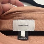 Current/Elliott  Dusty‎ Pink Slouchy Ruffle Sweatshirt Size Small Photo 3
