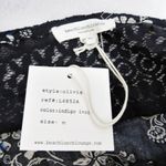 Beach Lunch Lounge Olivia Top M Indigo Blue Long Sleeve Blouse New Photo 1