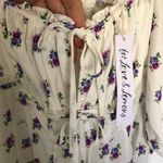 For Love & Lemons NWT White Floral Viola Mini Dress Size L Photo 8