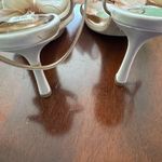 Badgley Mischka  Nessie Blush Stiletto Heel Bow Sandals Size 8.5 Photo 3