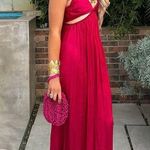 ZARA  dress maxi boho pleated satin flowy summer vacation wedding evening Photo 2