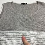 Lafayette 148 New York Knit Sleeveless Sweater Women Size Small Grey Gray *FLAW‎ Photo 4