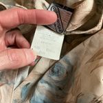 Vtg 70s earthy floral print top Blue Photo 2